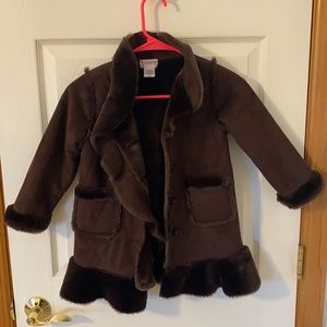 Toddler Suede Dress Coat